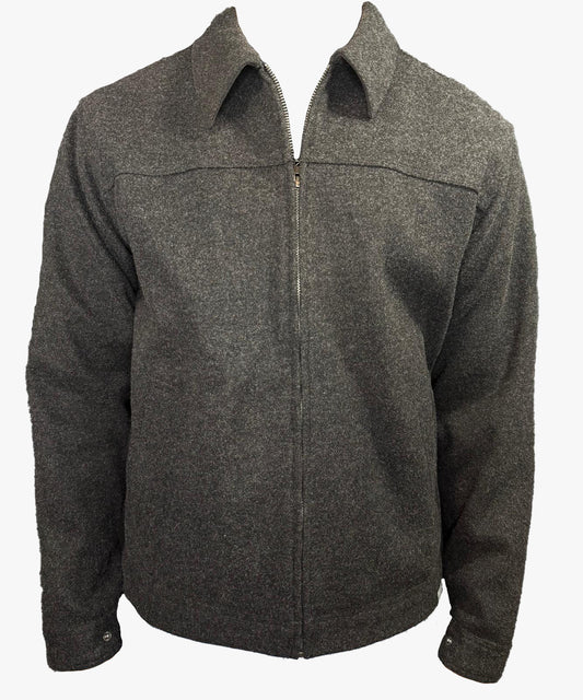 Classic Wool-Blend Zip-Up Jacket – Timeless & Warm