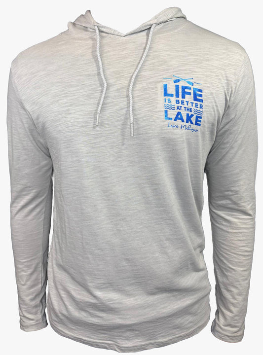 Lake Michigan Lightweight Hoodie – "Life is Better at the Lake"