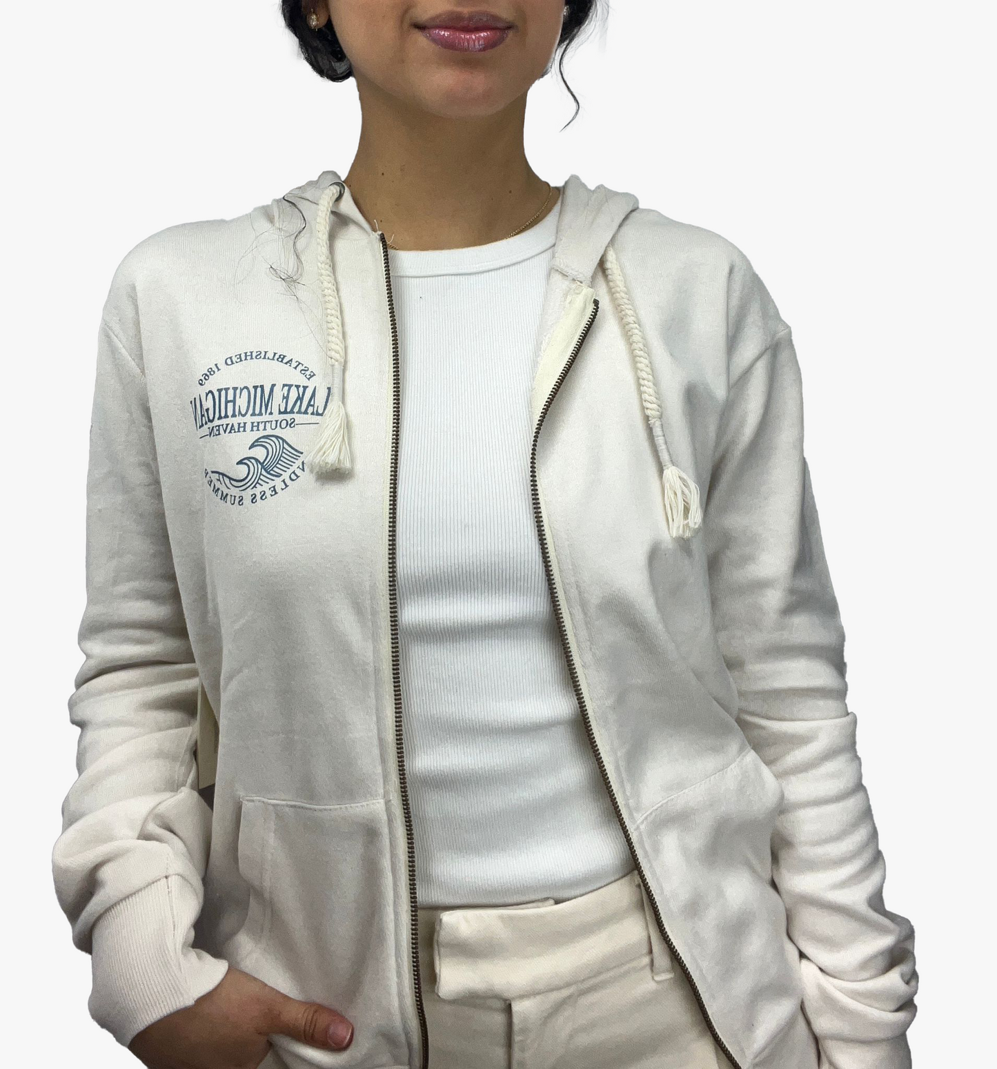 "Lake Michigan" Zip-Up Hoodie