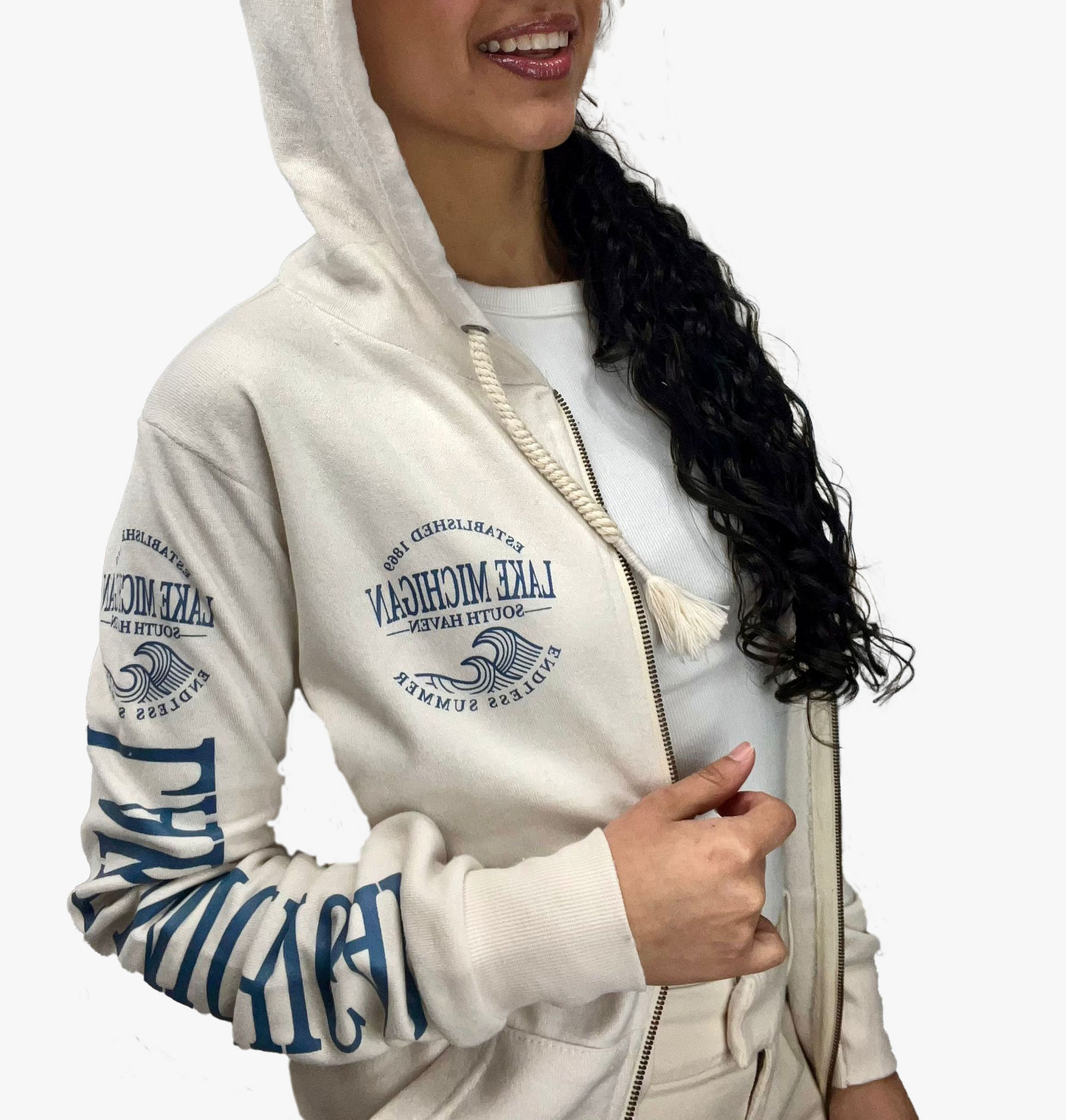 "Lake Michigan" Zip-Up Hoodie