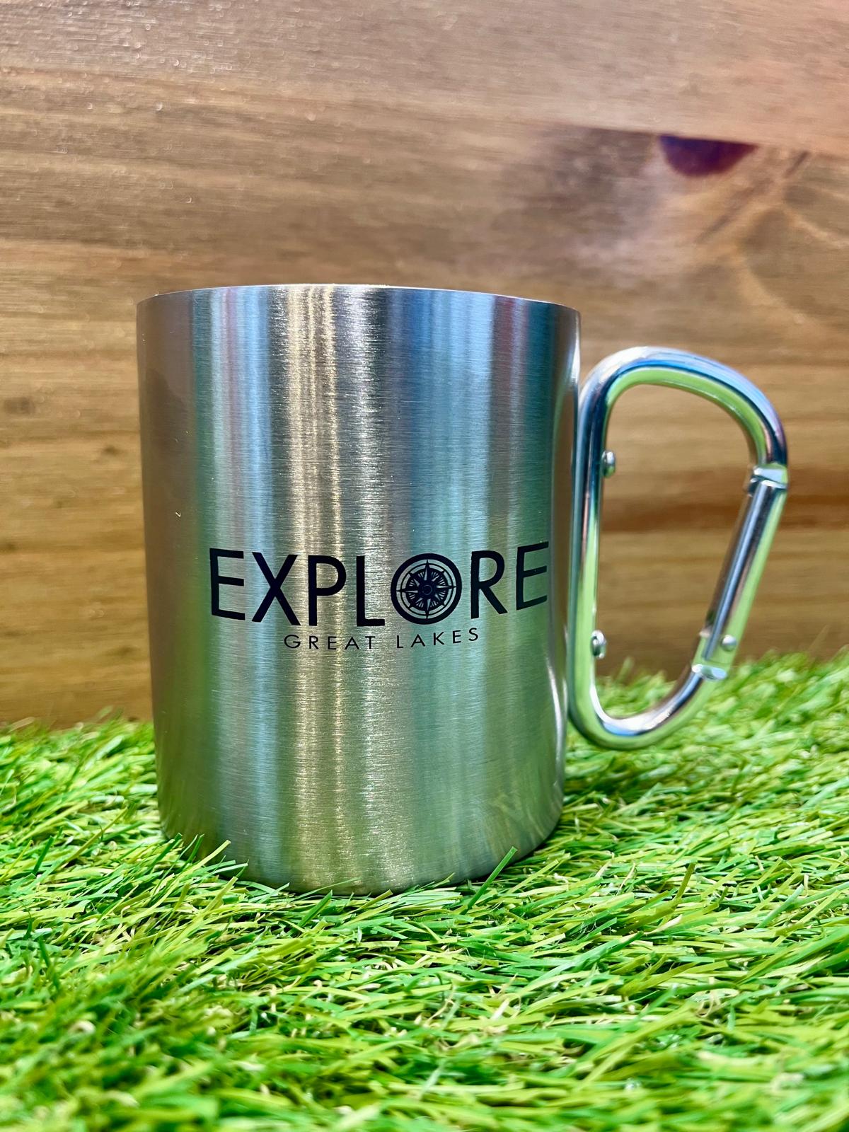 Stainless Steel Carabiner Mug – Explore Great Lakes