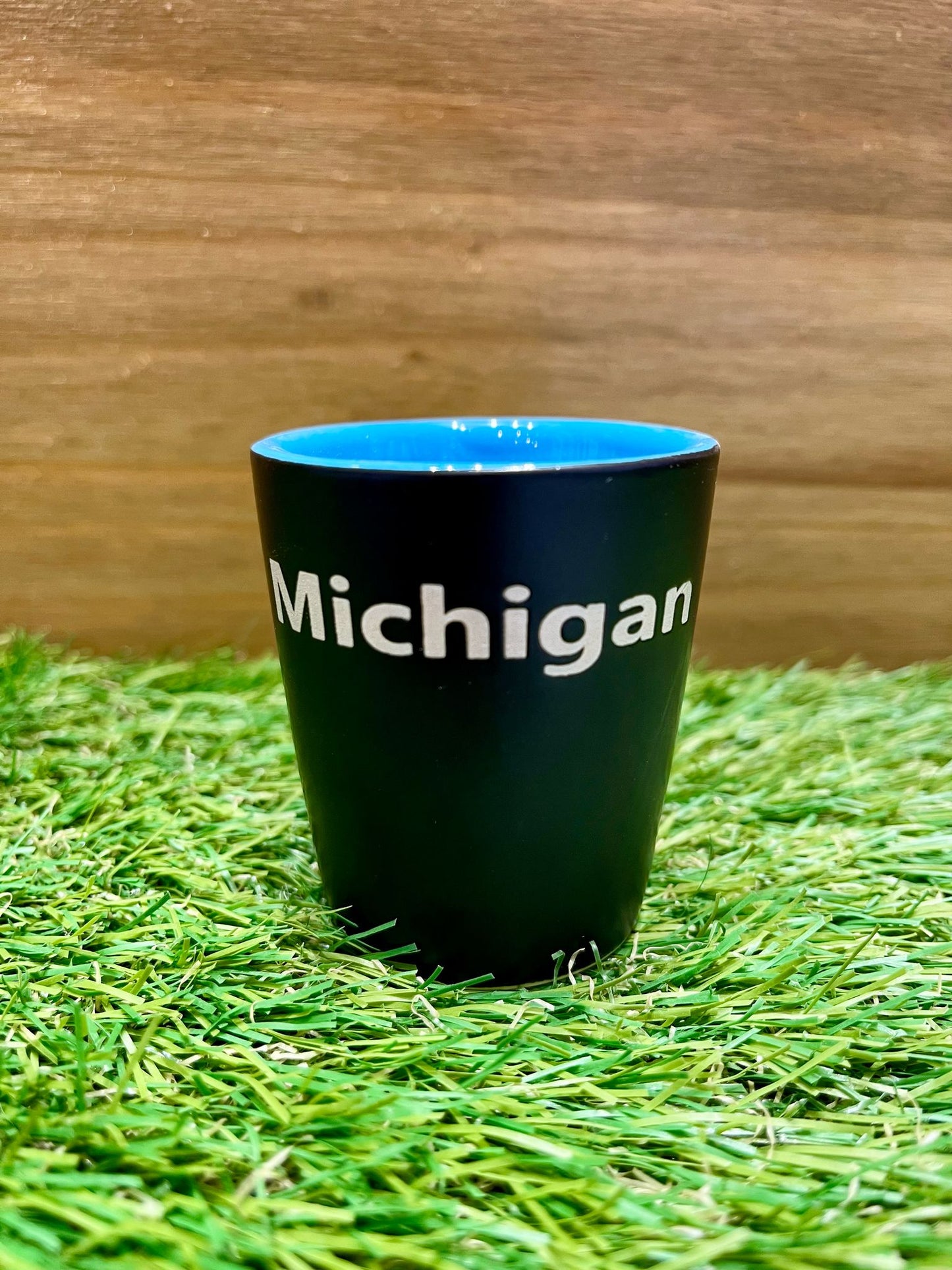 Black/Blue Great Lake Michigan Shot Glass