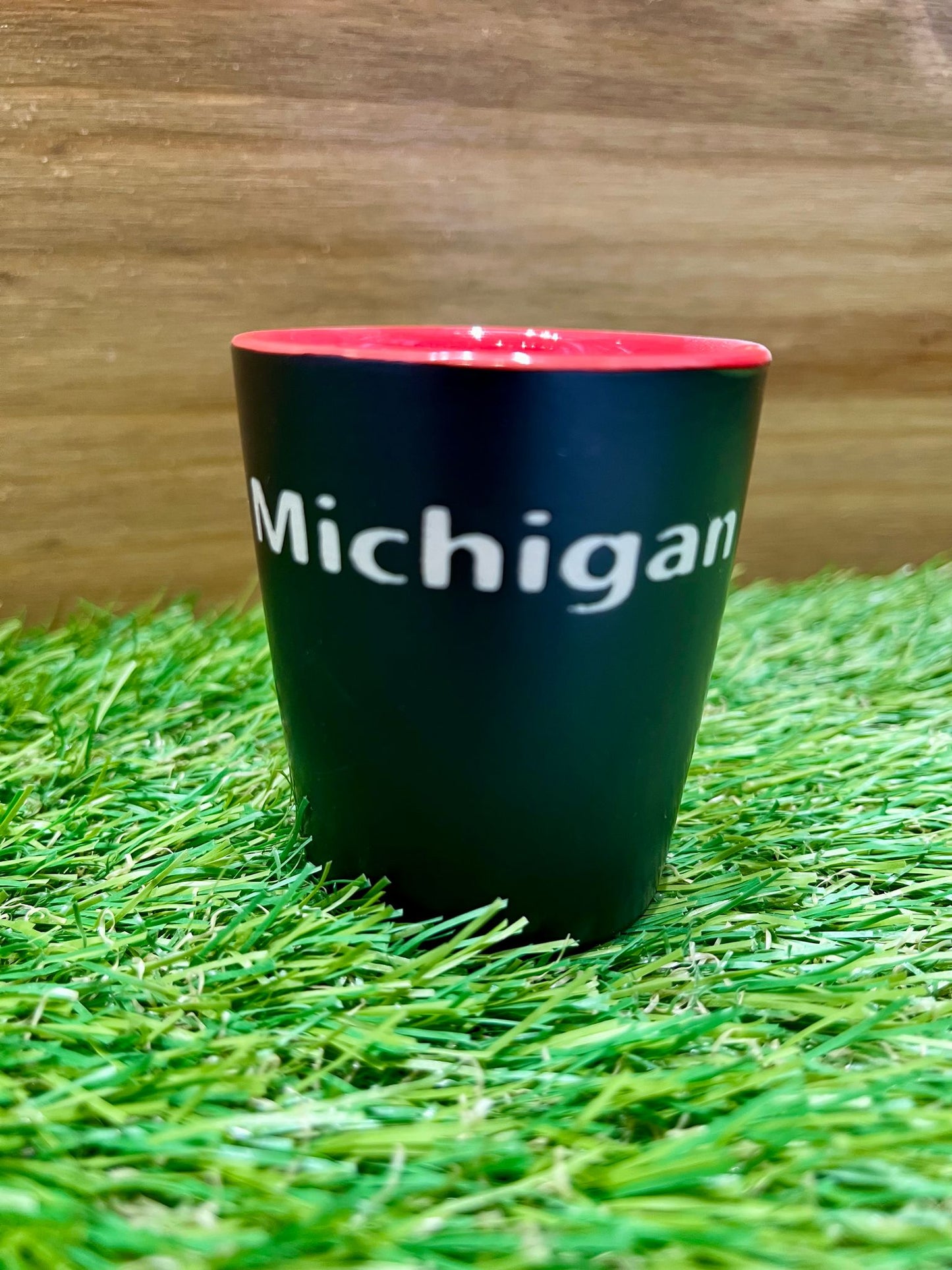 Black/Red Great Lake Michigan Shot Glass