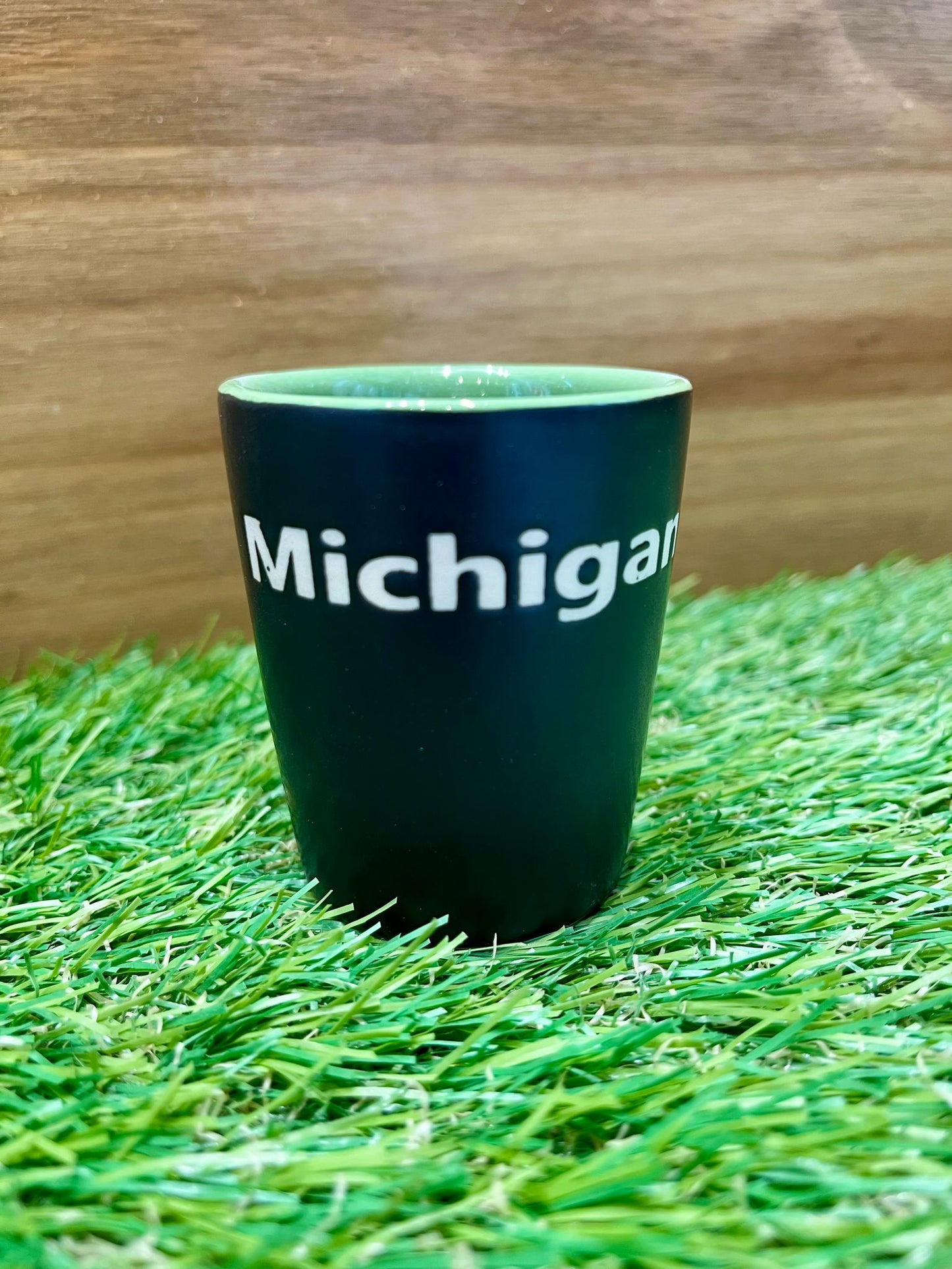 Black/Green Great Lake Michigan Shot Glass