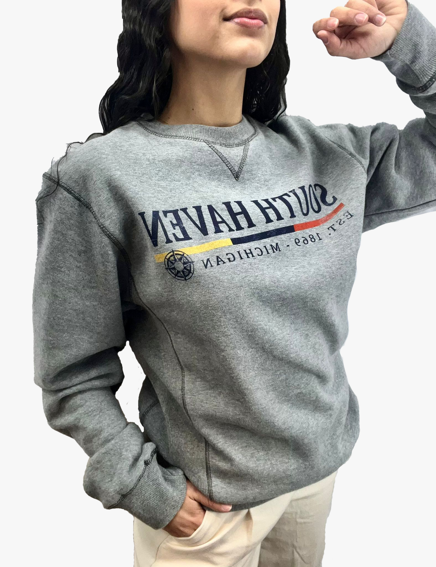 Gray "South Haven" Sweatshirt