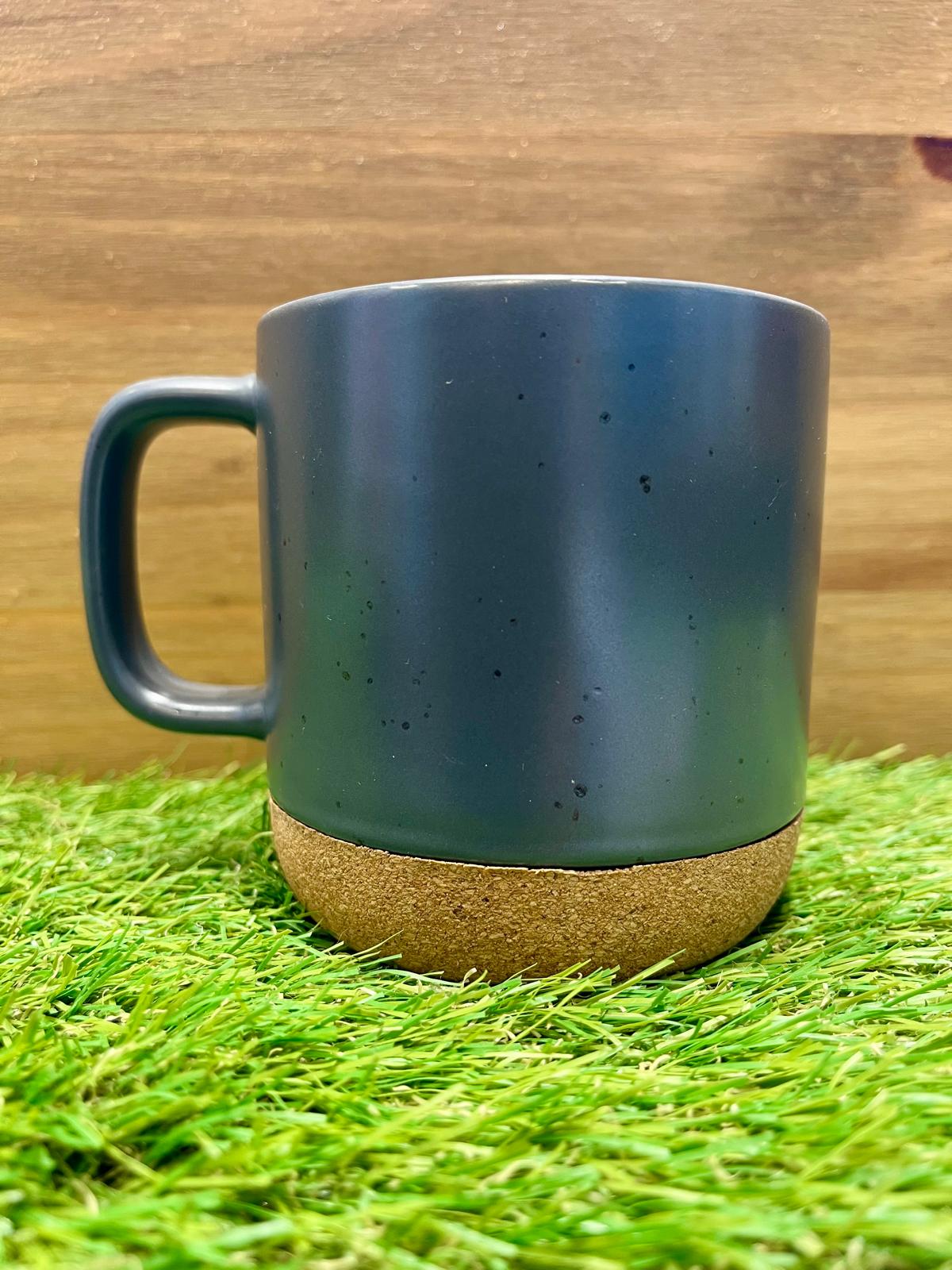 “And So the Adventure Begins” Ceramic Mug with Cork Base – South Haven, Michigan