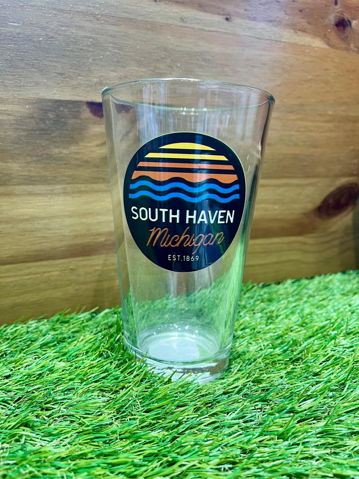 South Haven – Michigan Pint Glass | Coastal-Inspired Drinkware