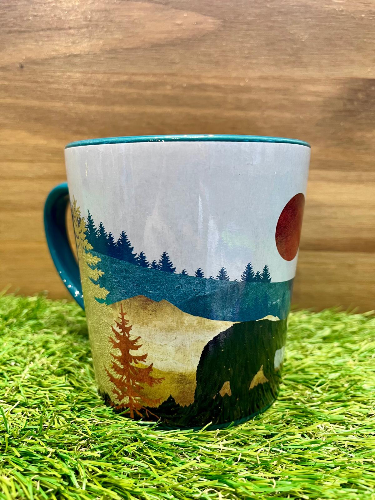 Michigan Scenic Waterfall Mug – Vibrant Landscape Design