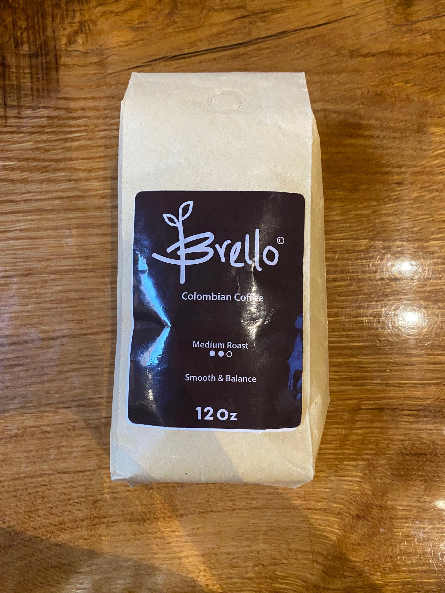 BRELLO COLOMBIAN COFFEE Medium Roast 12OZ WHOLE BEAN coffee